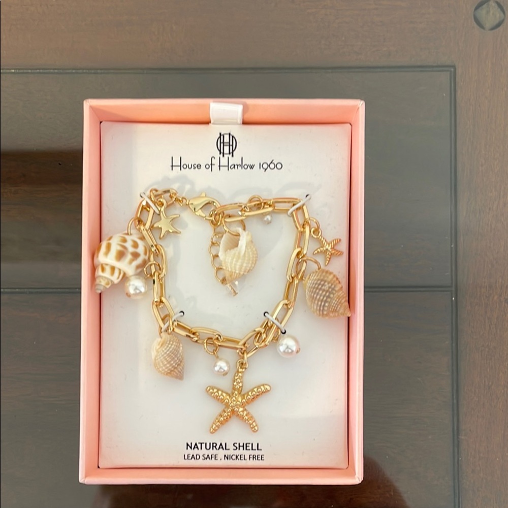 House of Harlow 1960 Gold Charm Bracelet